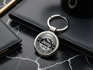 Jeep Portachiavi Fighi Look Moderno in Acciaio Inox